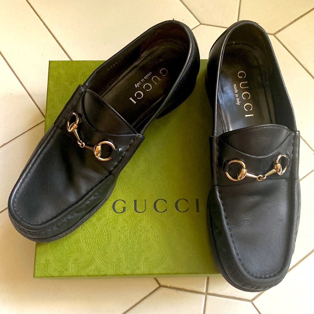 Mens Gucci Horsebit Leather Loafers. Size 9.5